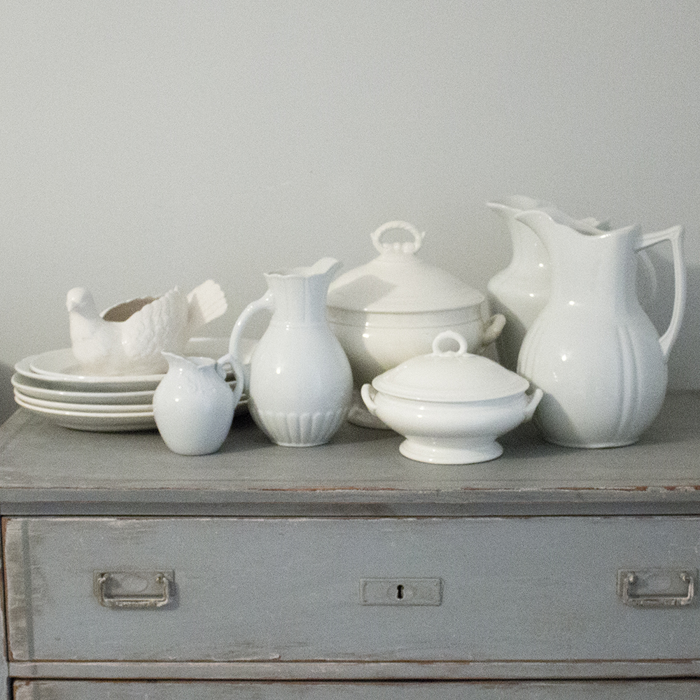 Collection of White Ironstone Tableware