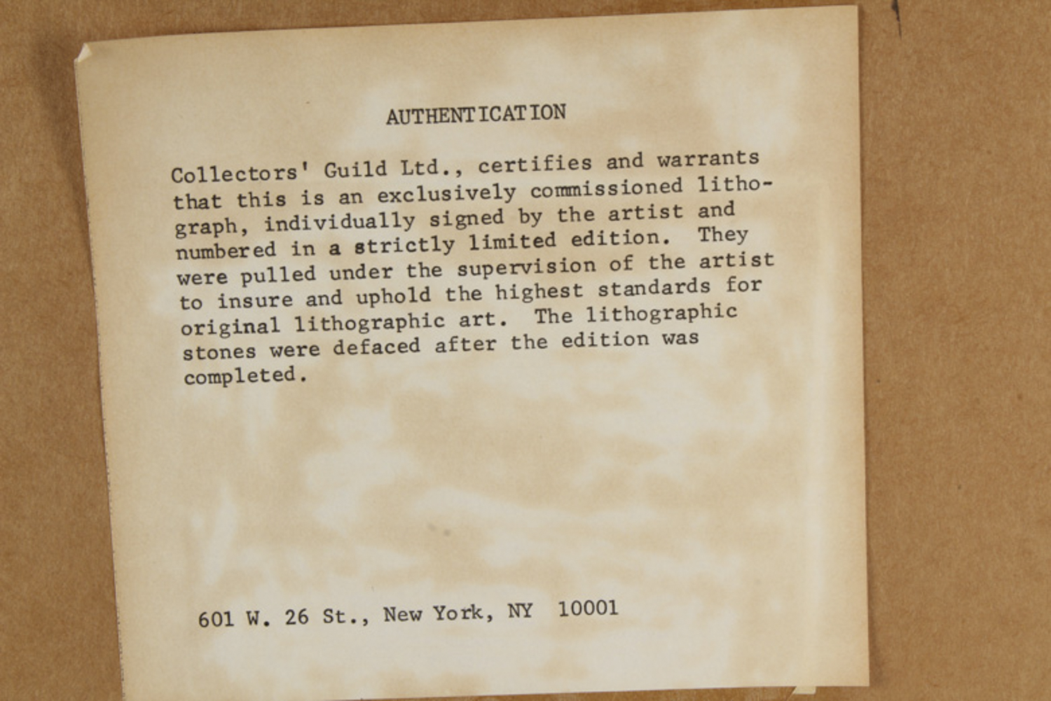 Renee Forsyth Lithograph on Paper