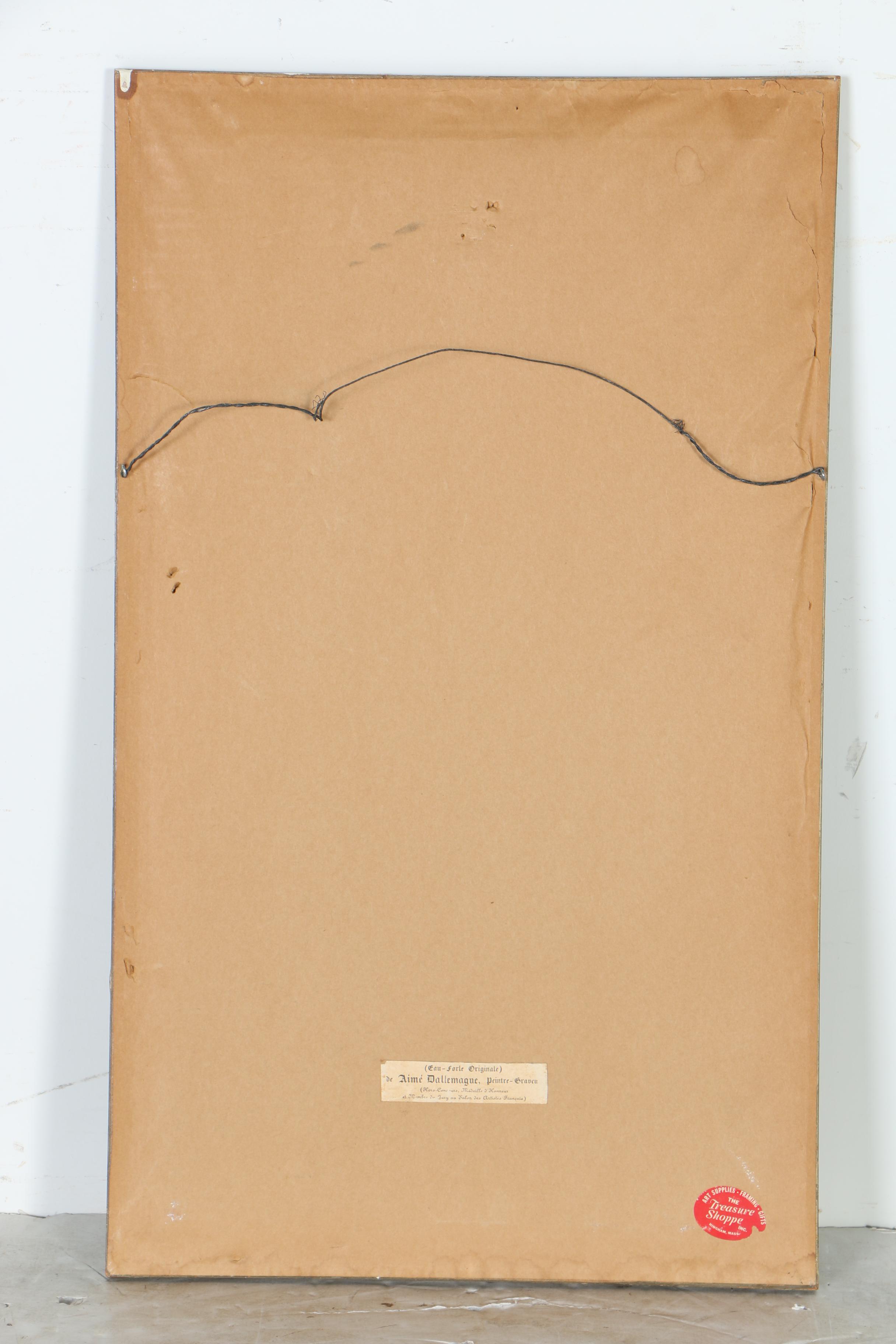 Aime Edmond d'Allemagne Etchings of Parisian Landmarks