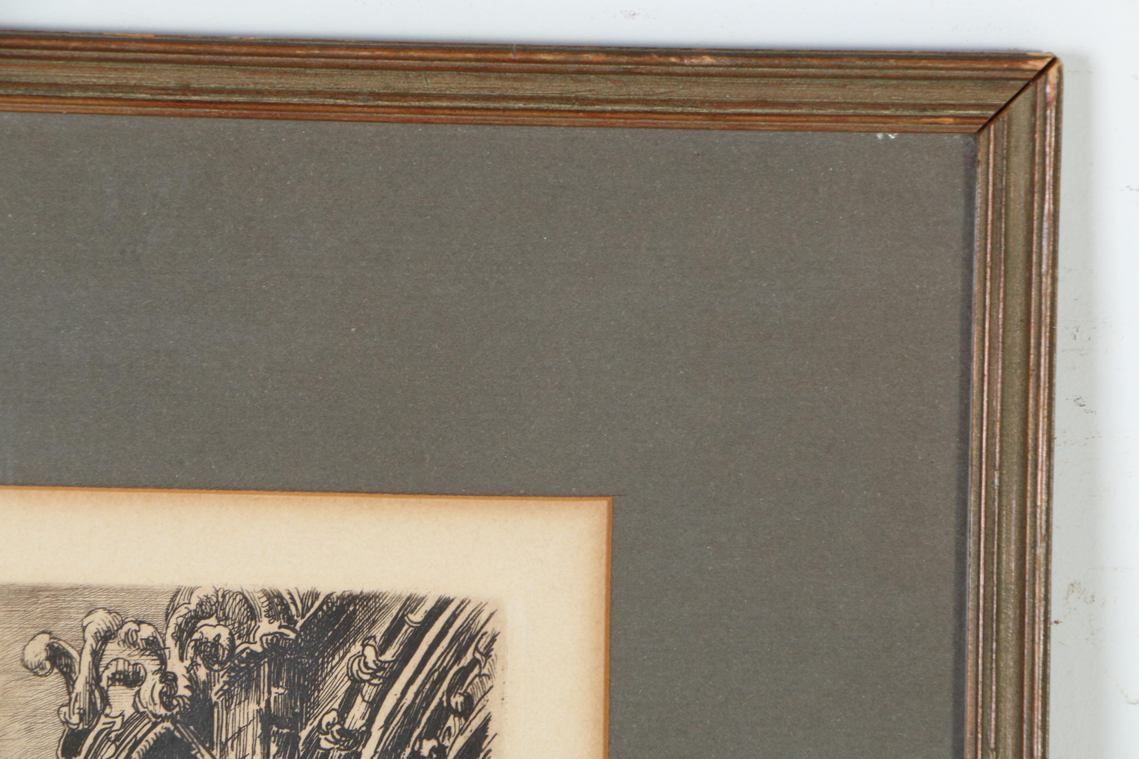 Aime Edmond d'Allemagne Etchings of Parisian Landmarks