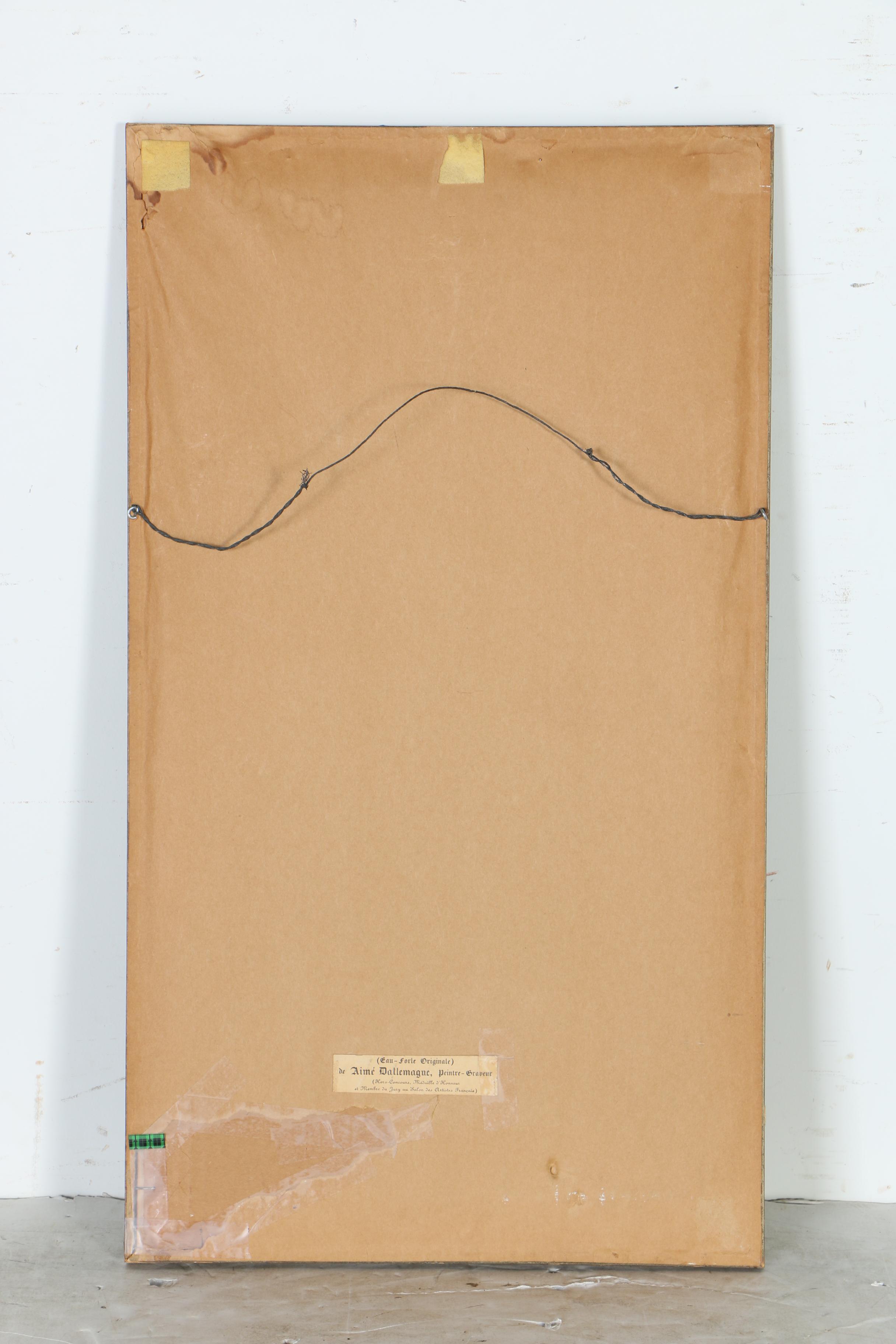 Aime Edmond d'Allemagne Etchings of Parisian Landmarks