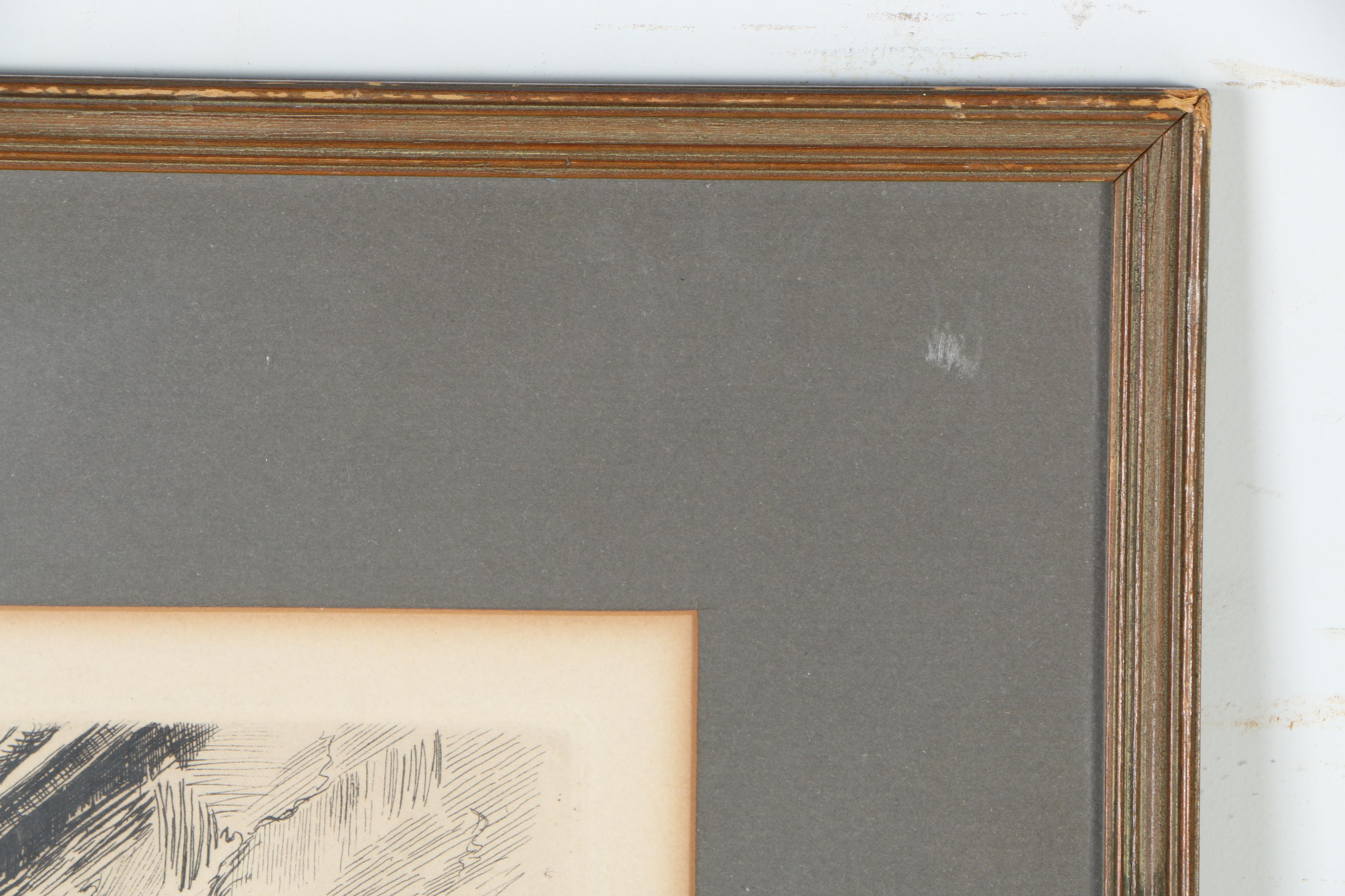 Aime Edmond d'Allemagne Etchings of Parisian Landmarks