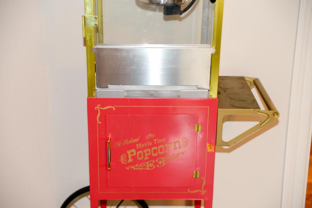 Vintage Style Popcorn Maker with Accessories