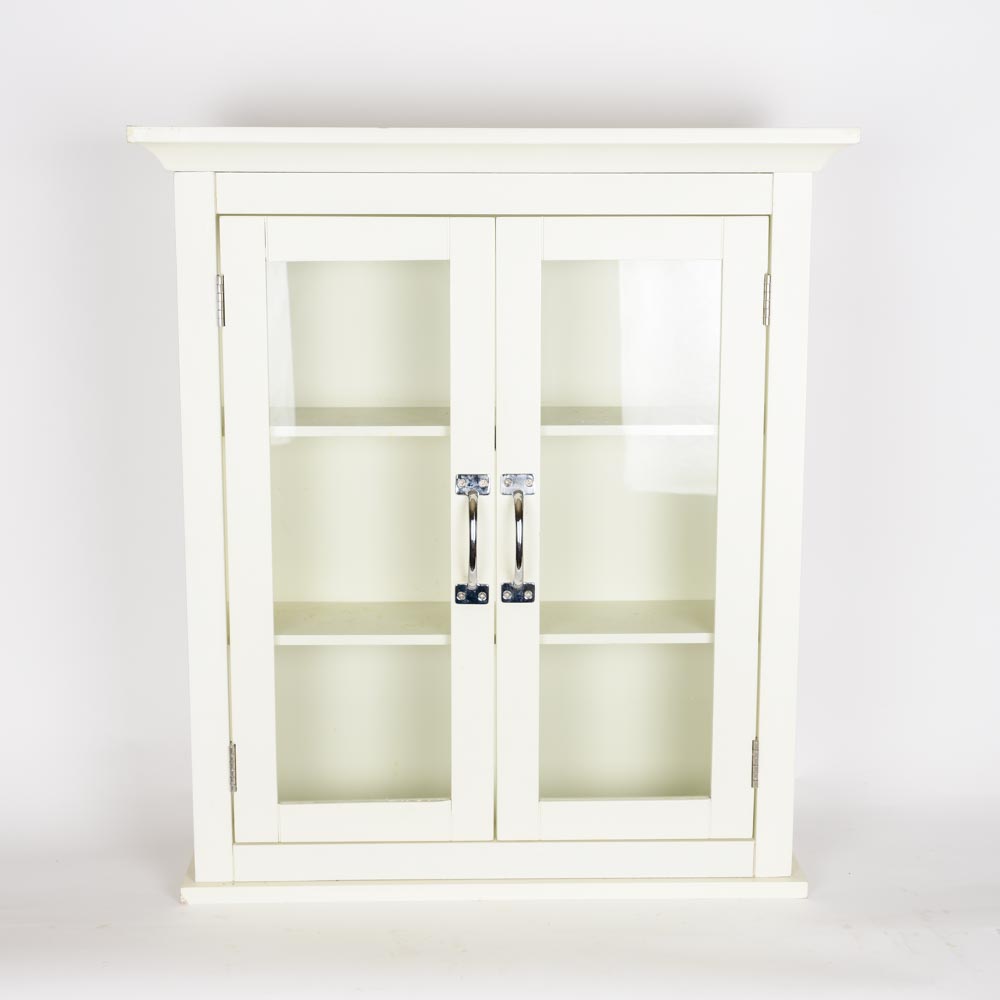 Contemporary Glazed-Door Wall Cabinet