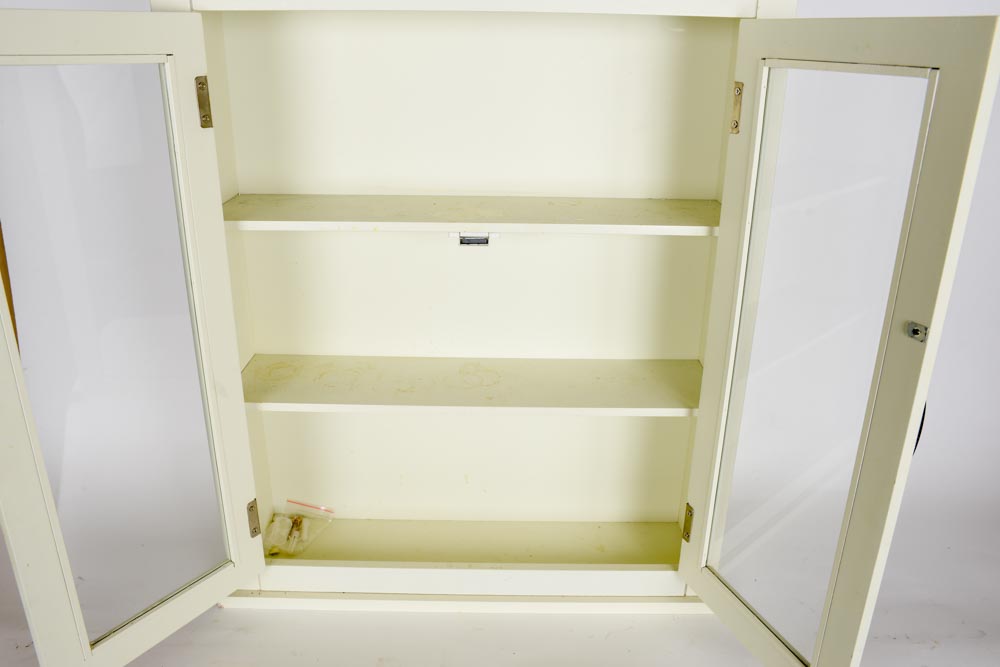 Contemporary Glazed-Door Wall Cabinet