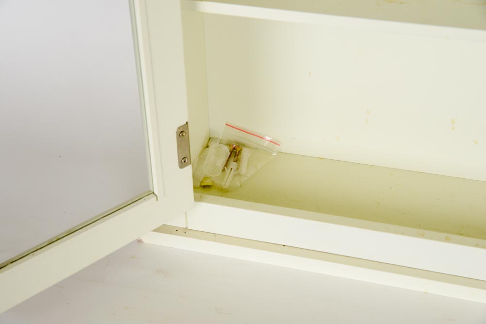 Contemporary Glazed-Door Wall Cabinet