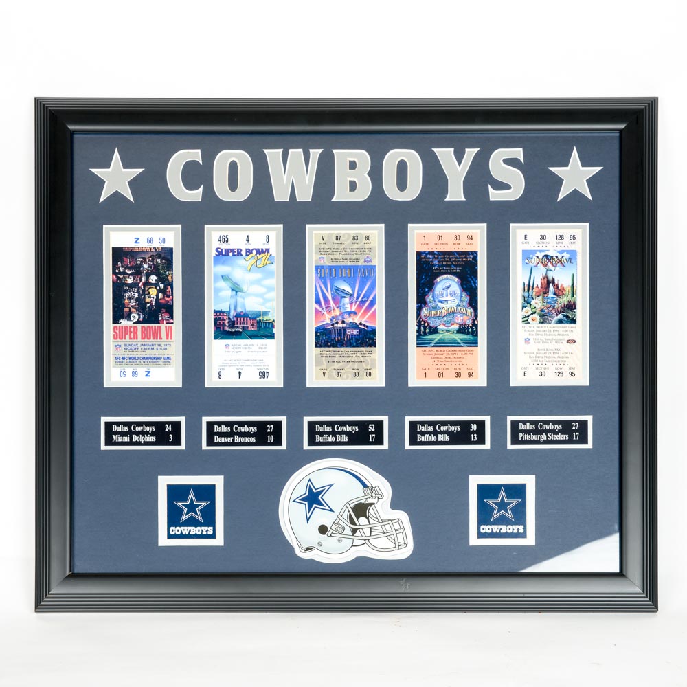 Cowboys Super Bowl Wins Wall Art