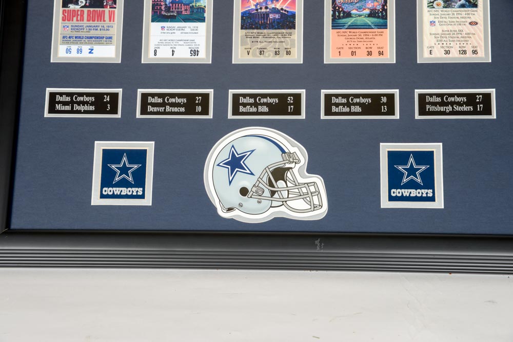 Cowboys Super Bowl Wins Wall Art