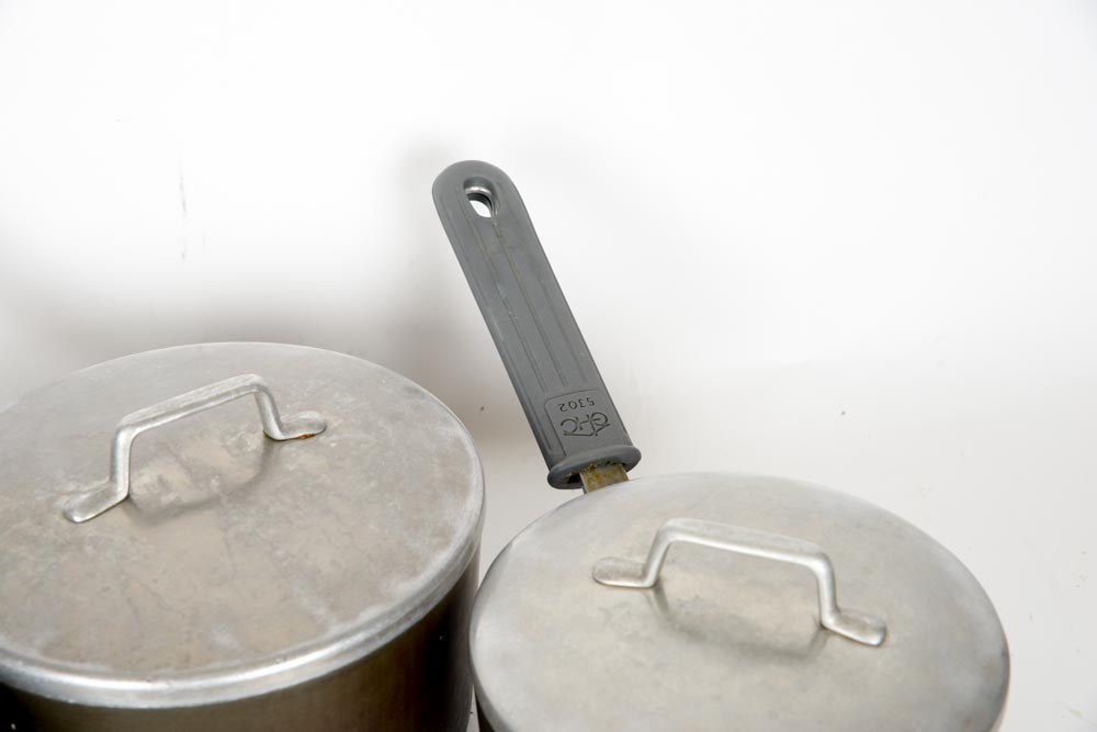 Set of Three Magnalite Pots