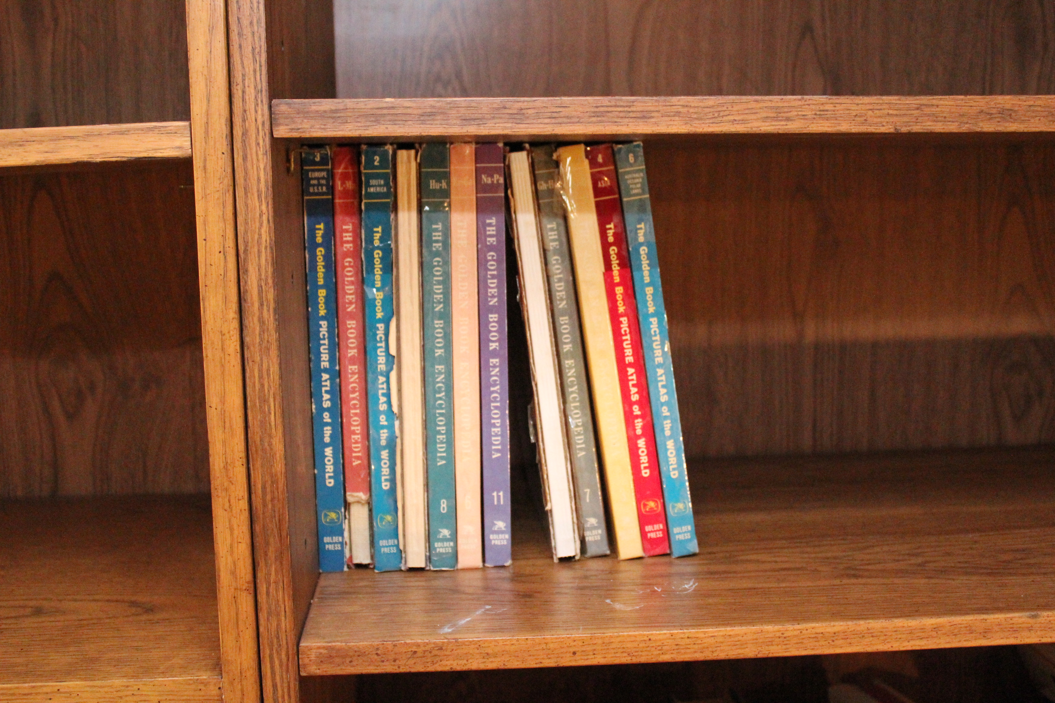 Collection of The Golden Book Encyclopedias and Atlases