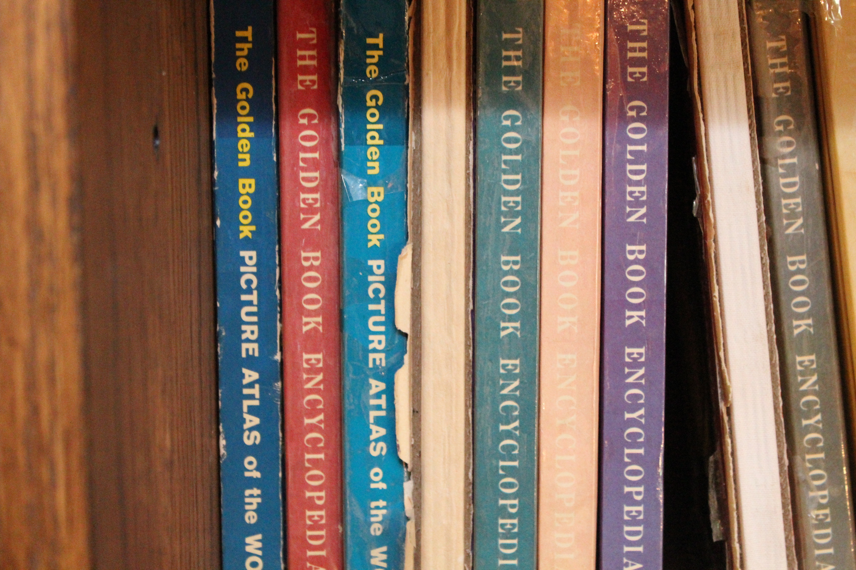 Collection of The Golden Book Encyclopedias and Atlases