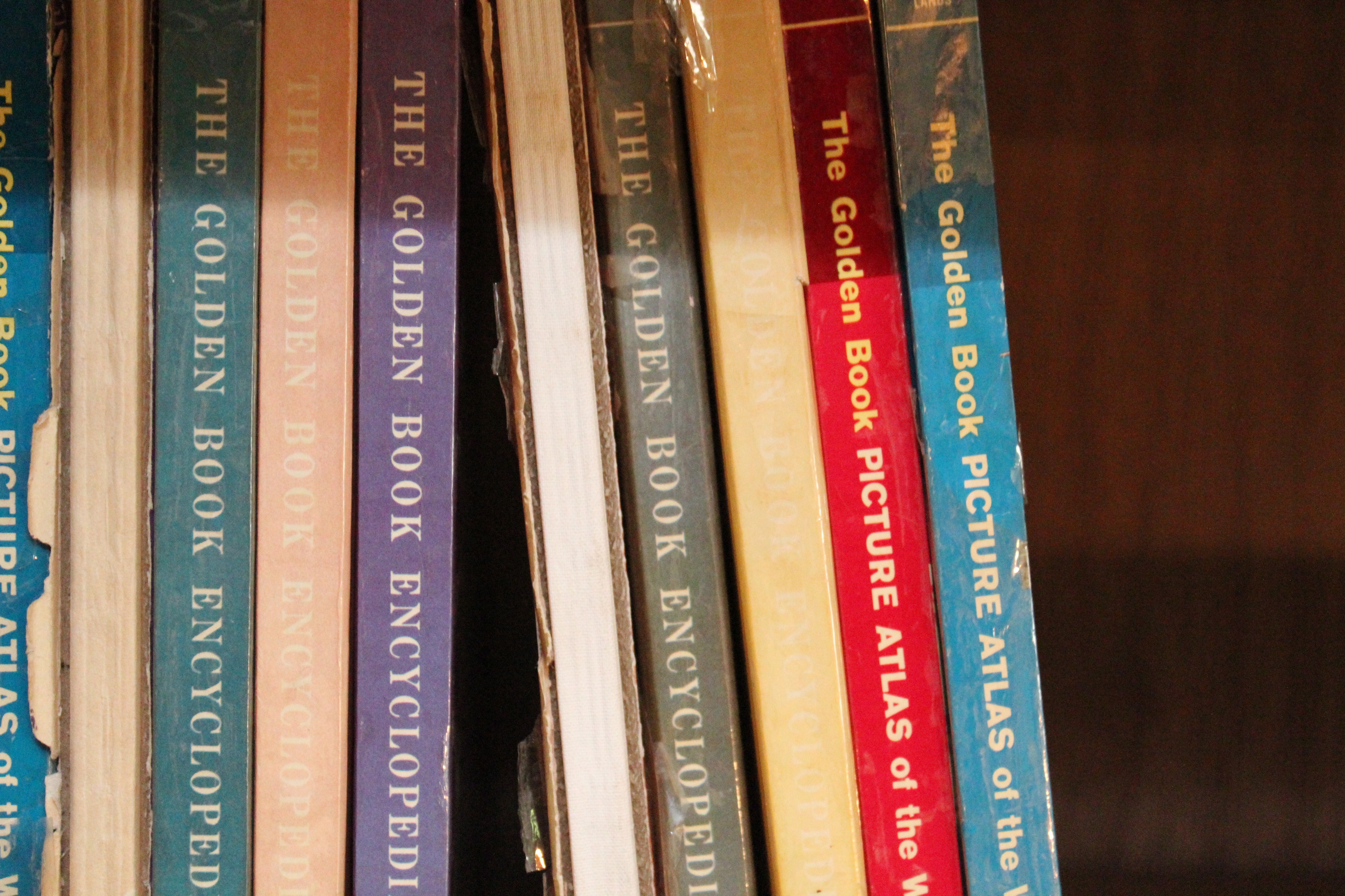 Collection of The Golden Book Encyclopedias and Atlases