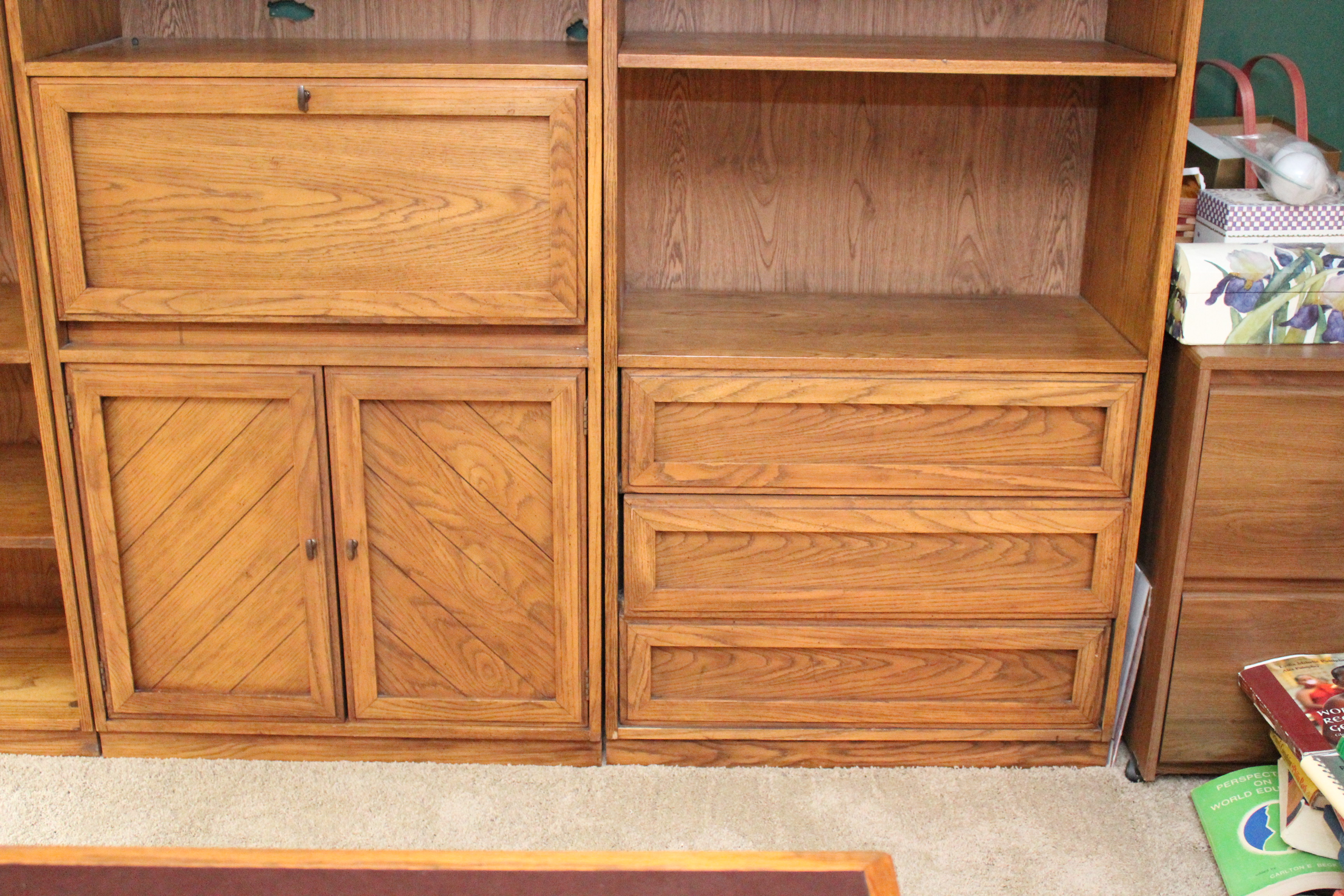 Collection of Three Wooden Bookshelves