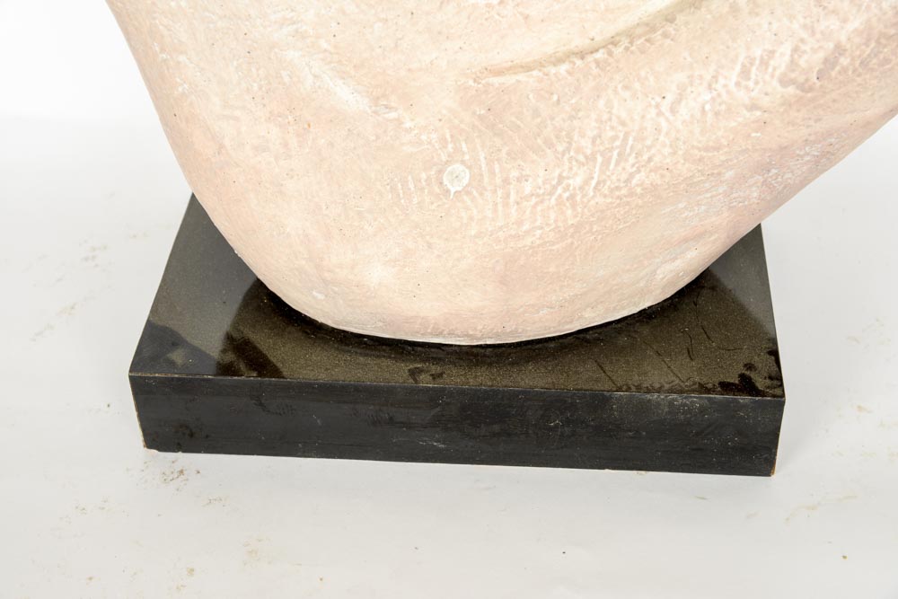 Cast Plaster Mother and Child Sculpture