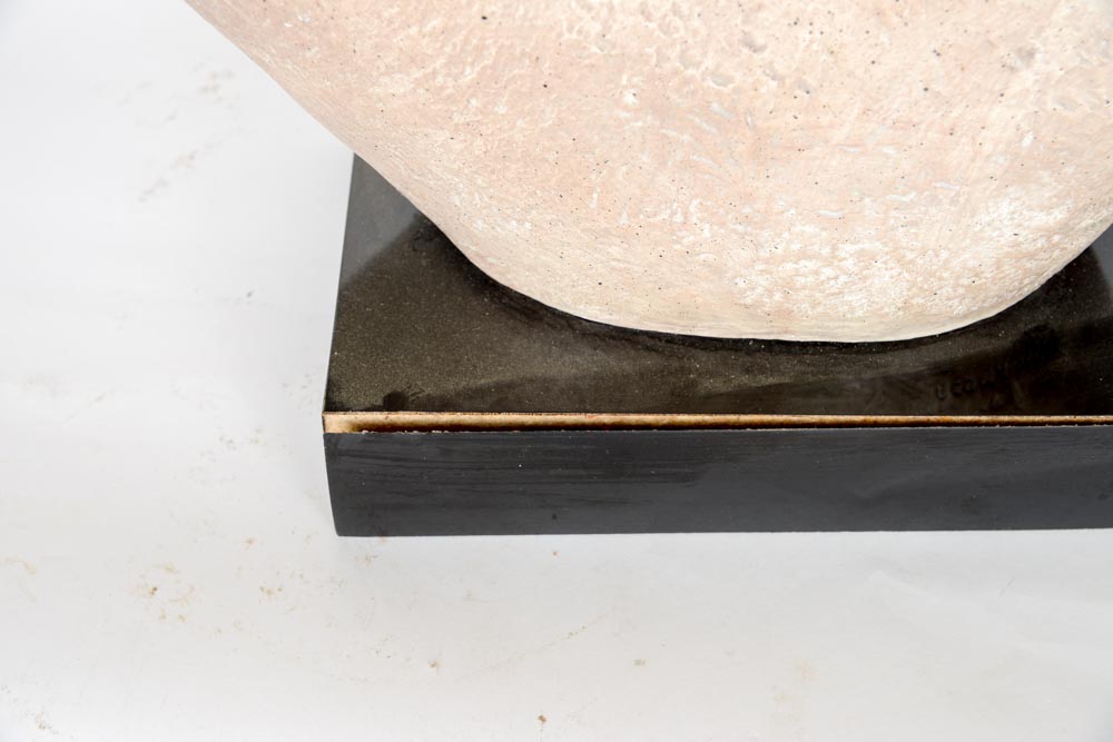 Cast Plaster Mother and Child Sculpture