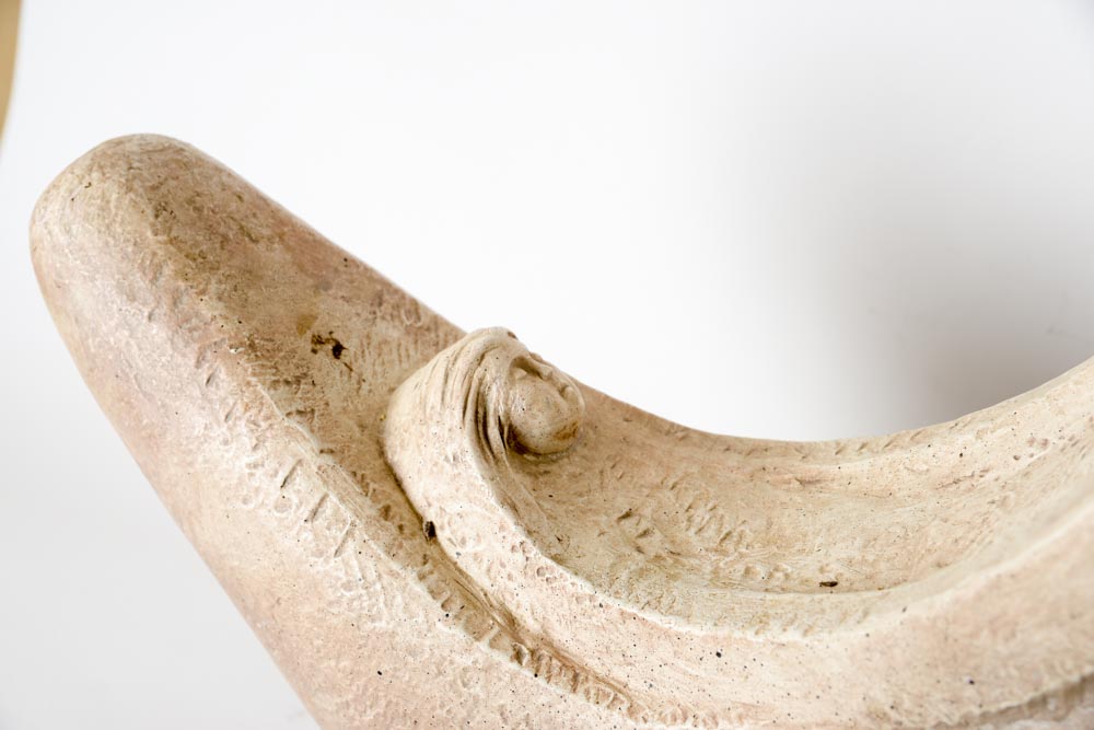 Cast Plaster Mother and Child Sculpture