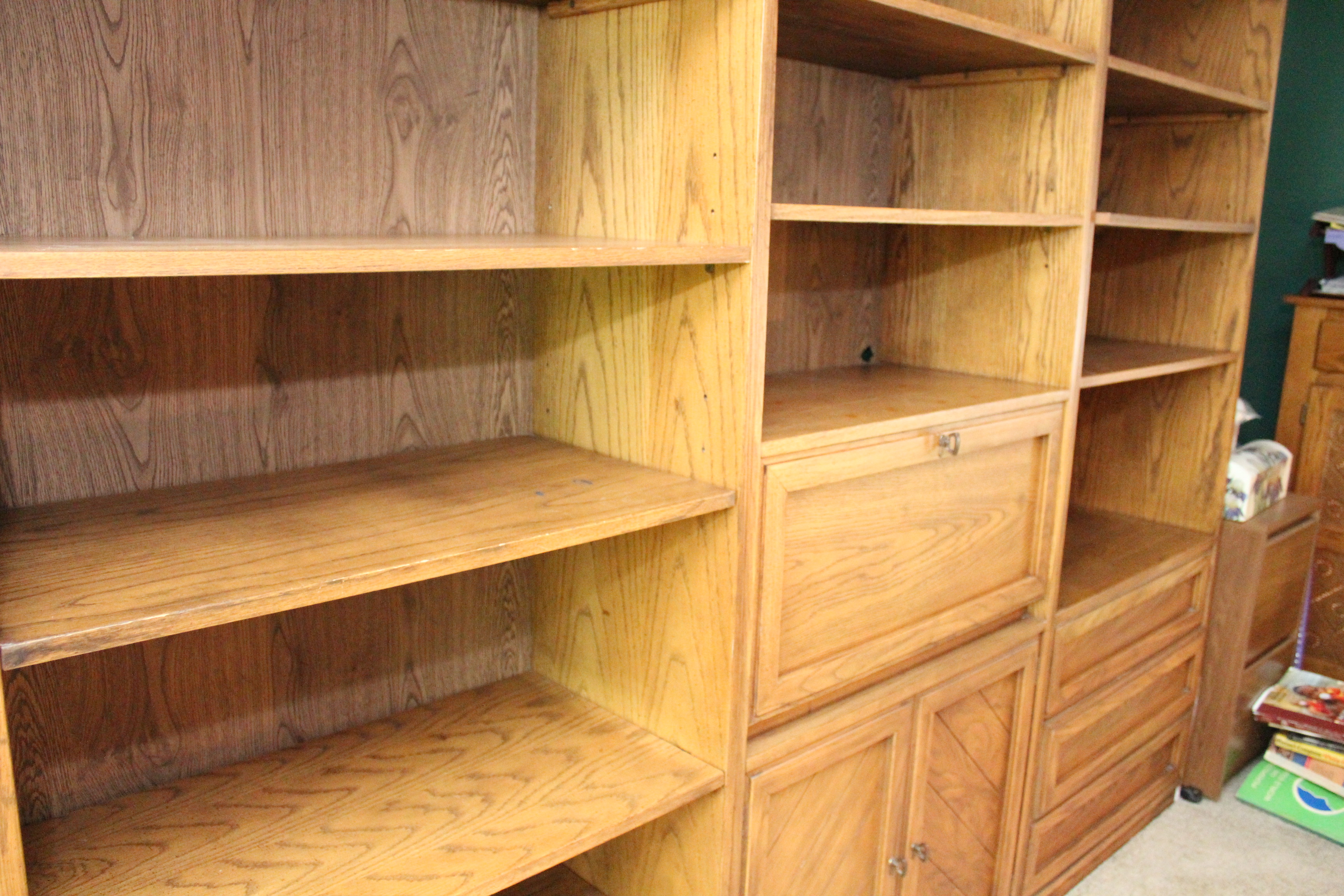 Collection of Three Wooden Bookshelves