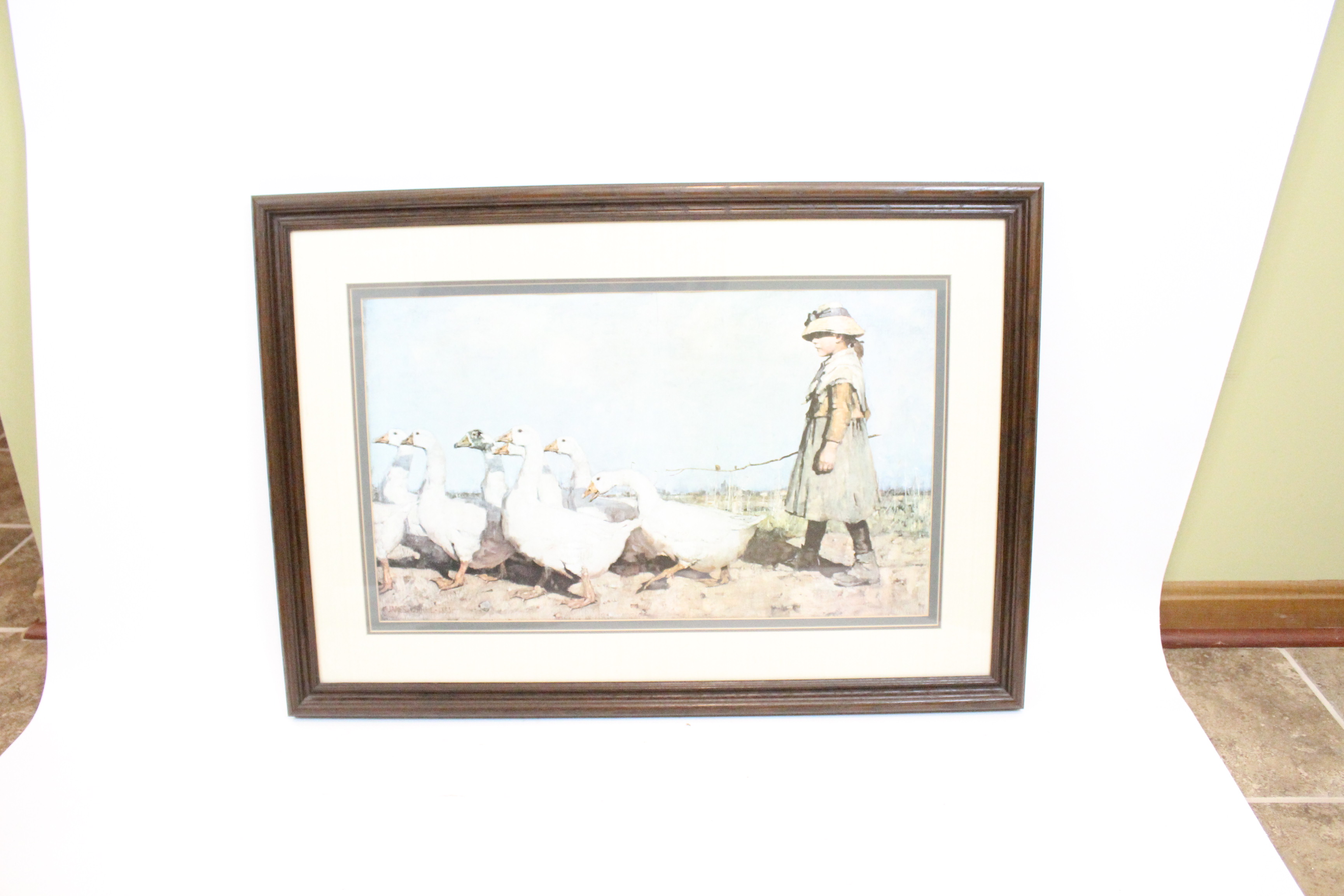 After James Guthrie Offset Lithograph "To Pastures New"