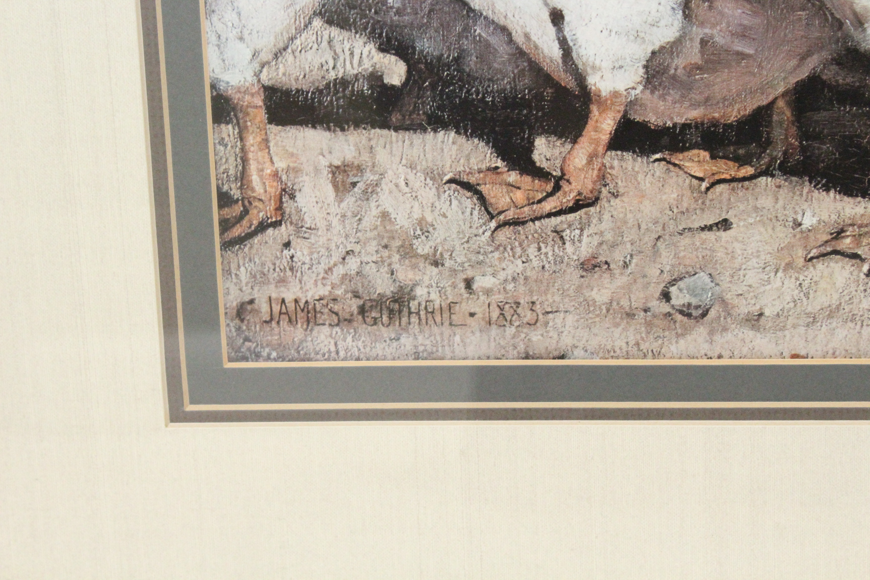 After James Guthrie Offset Lithograph "To Pastures New"