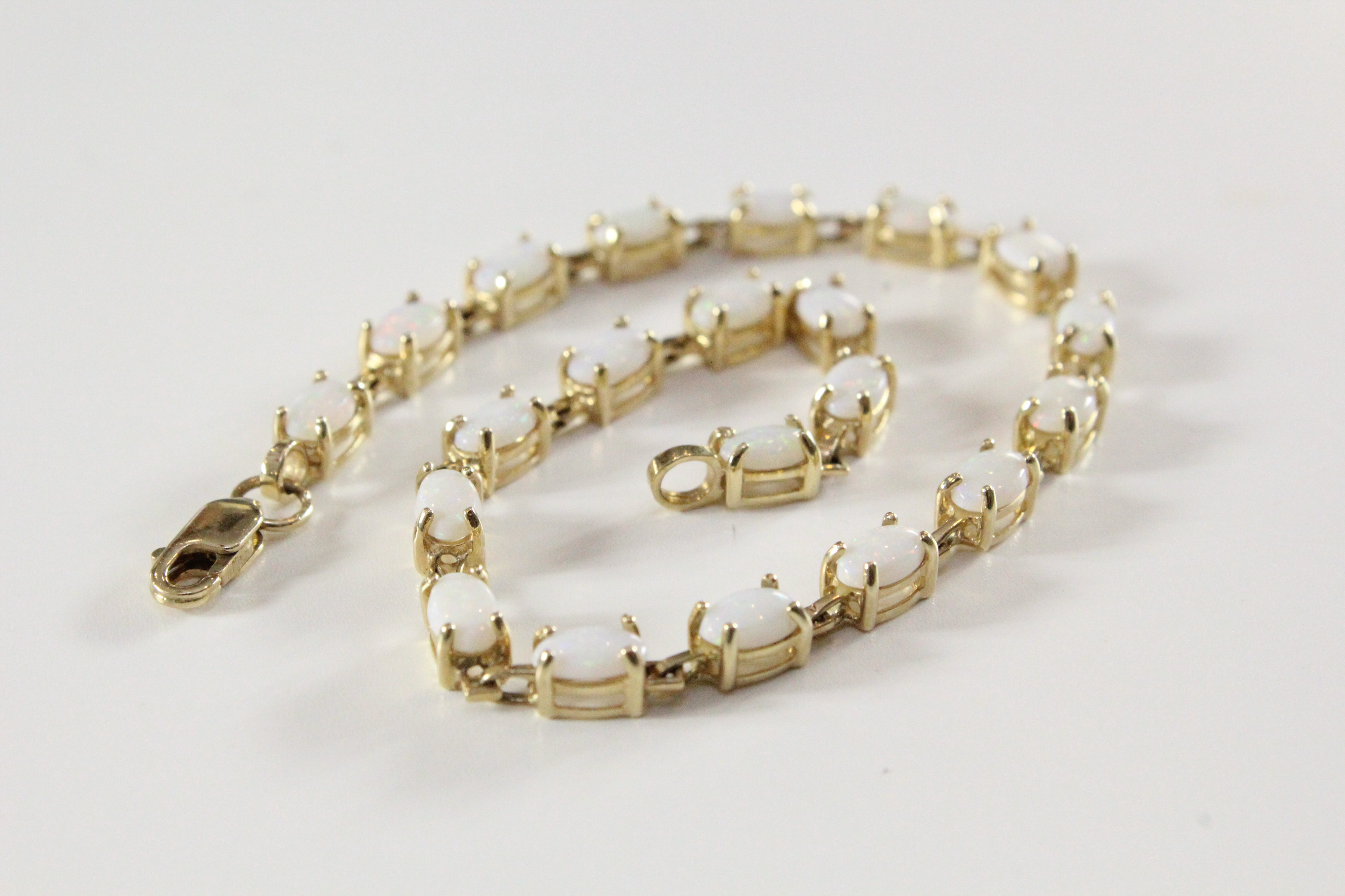 10K Yellow Gold and Opal Bracelet