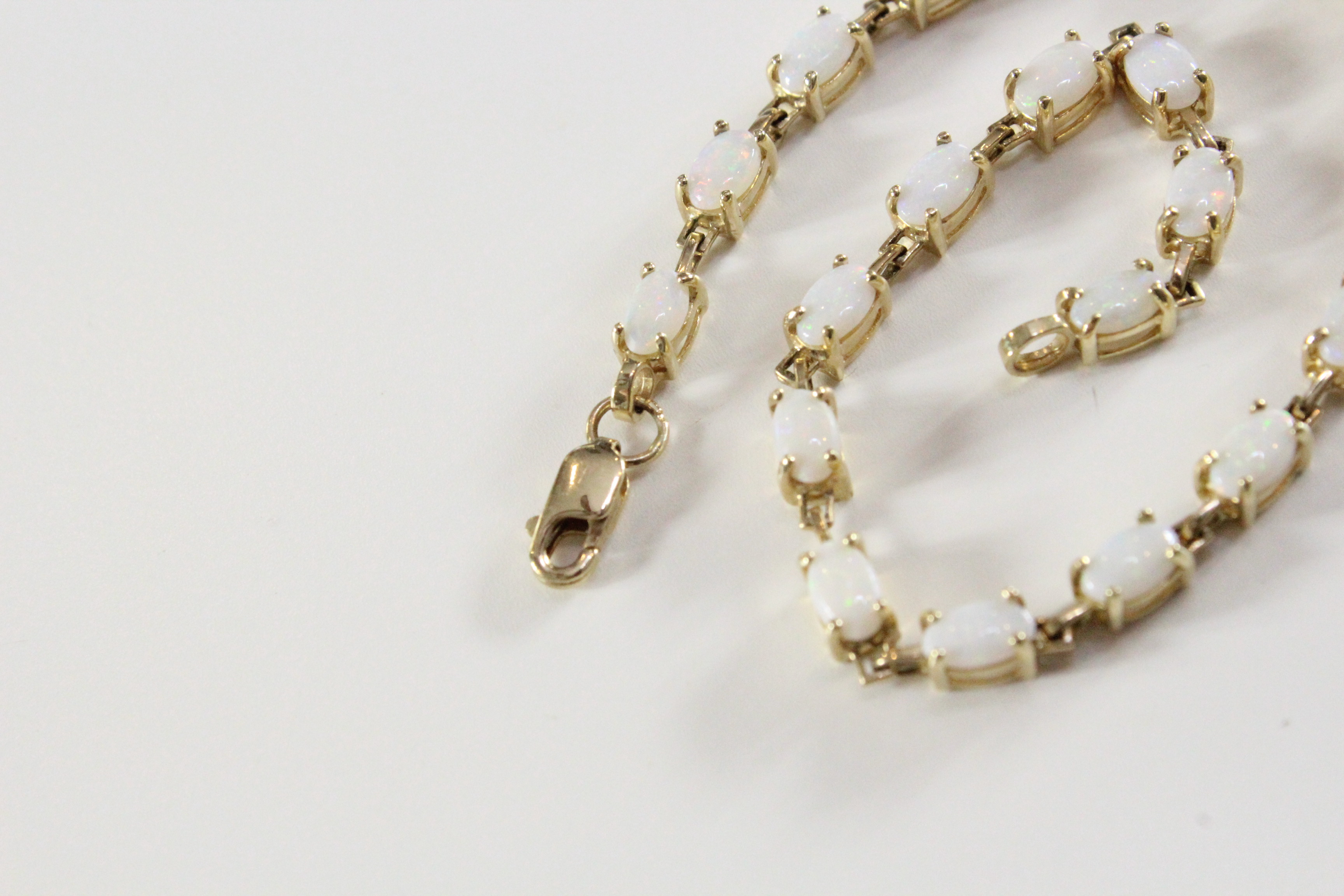 10K Yellow Gold and Opal Bracelet