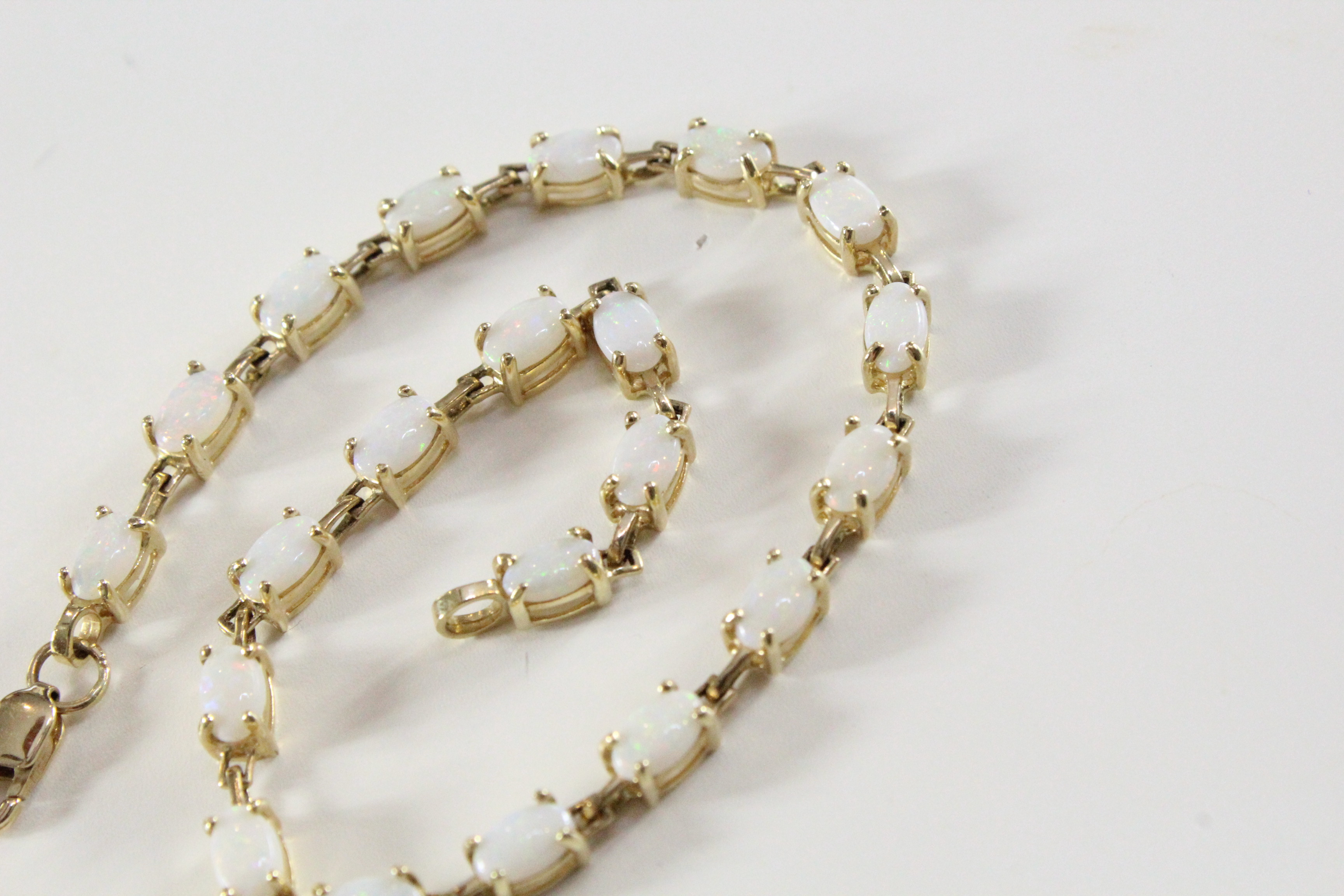 10K Yellow Gold and Opal Bracelet