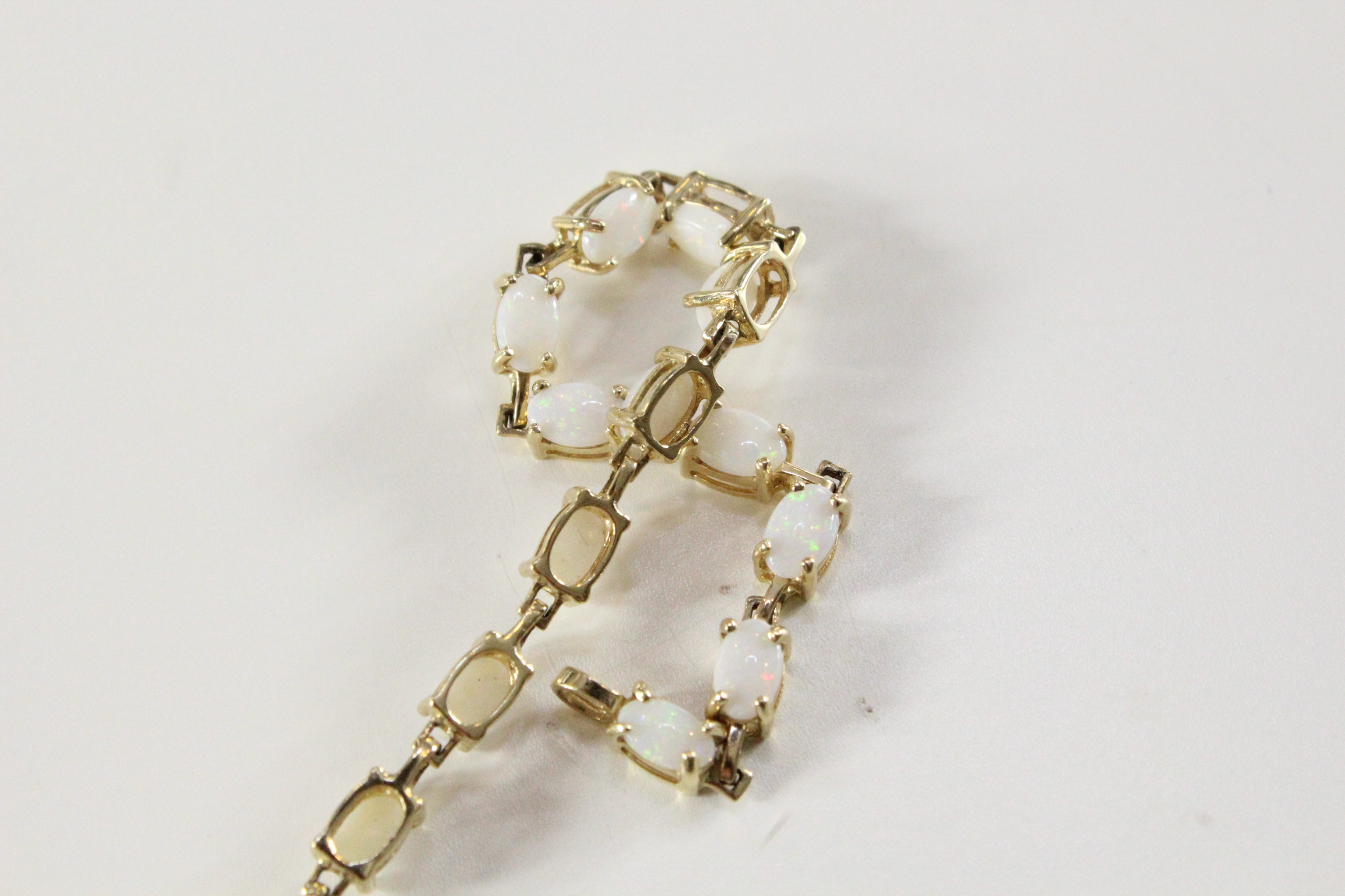 10K Yellow Gold and Opal Bracelet