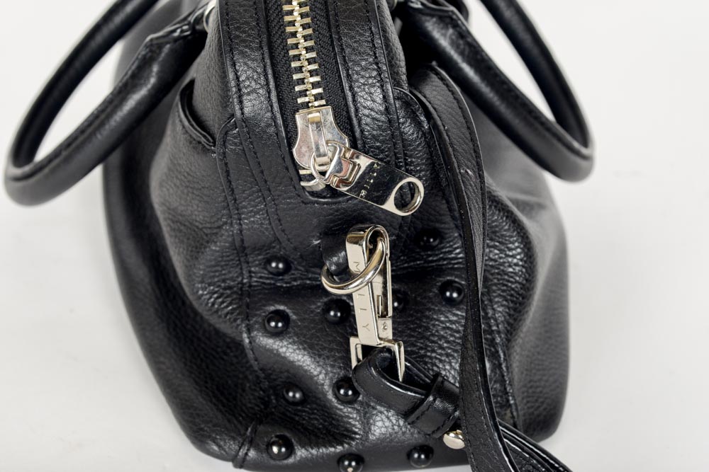 Milly Black Leather Handbag