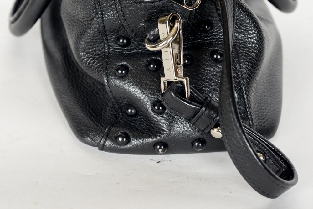 Milly Black Leather Handbag