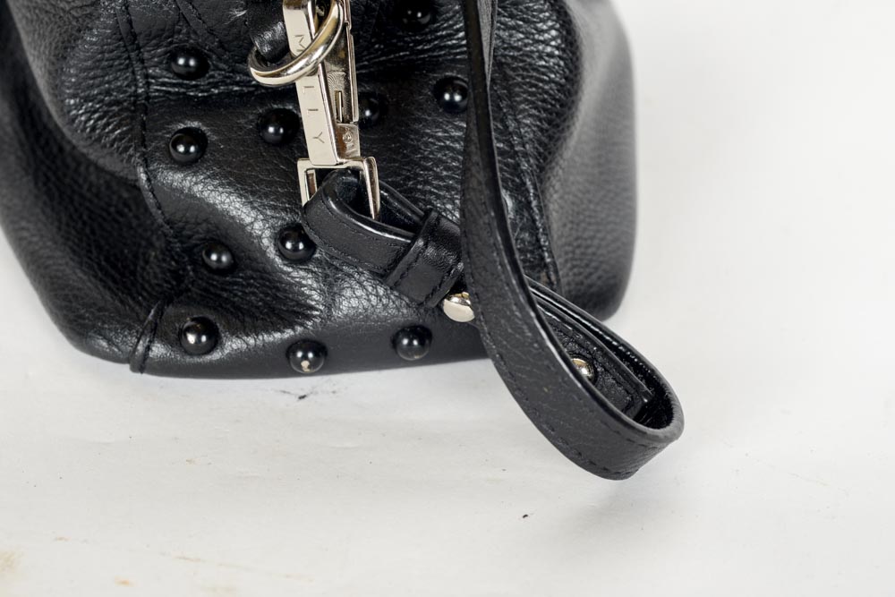 Milly Black Leather Handbag