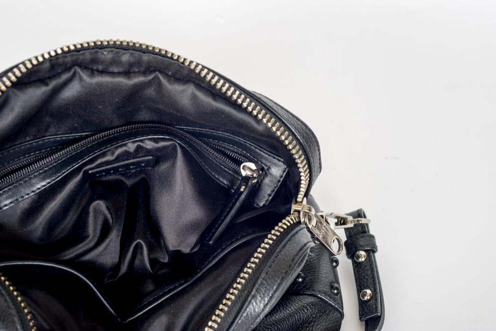 Milly Black Leather Handbag