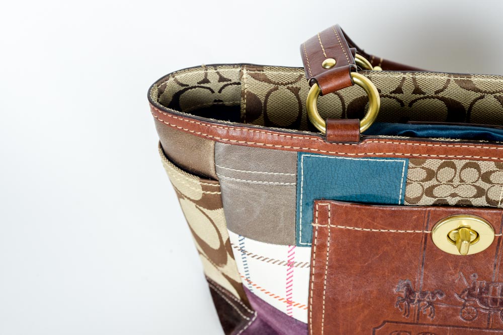 Coach Holiday Patchwork Tote