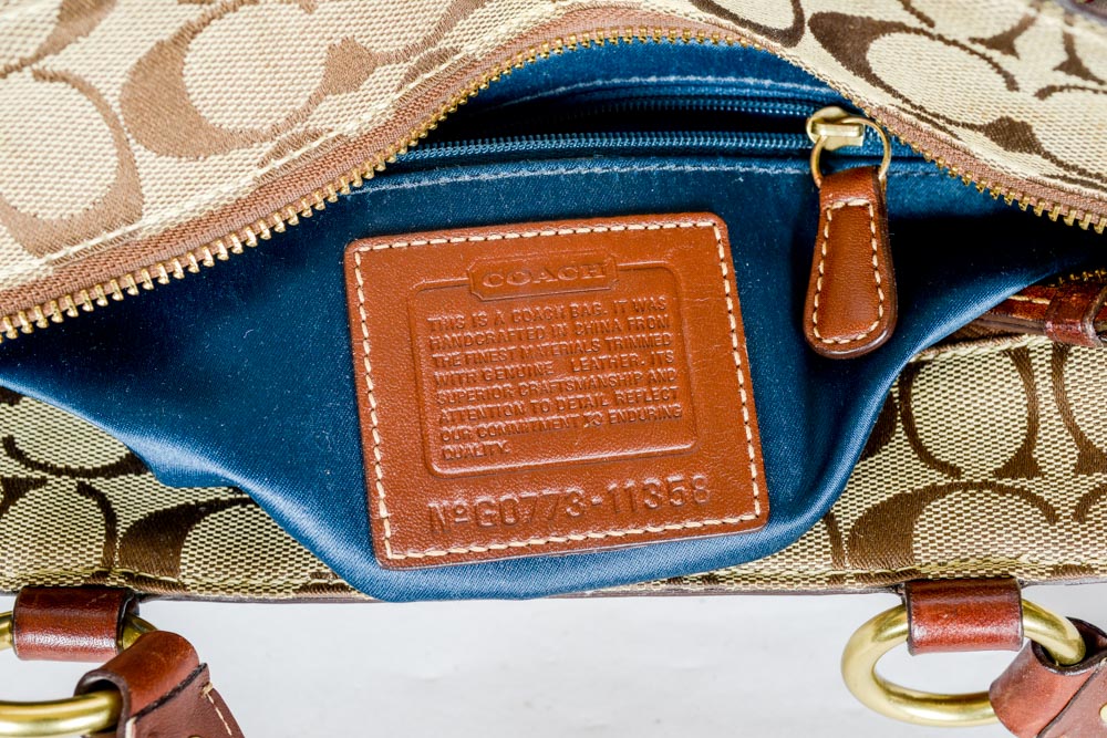 Coach Holiday Patchwork Tote