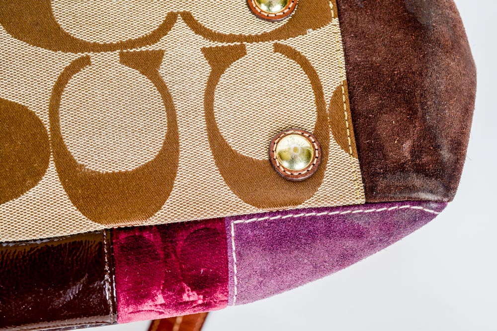 Coach Holiday Patchwork Tote