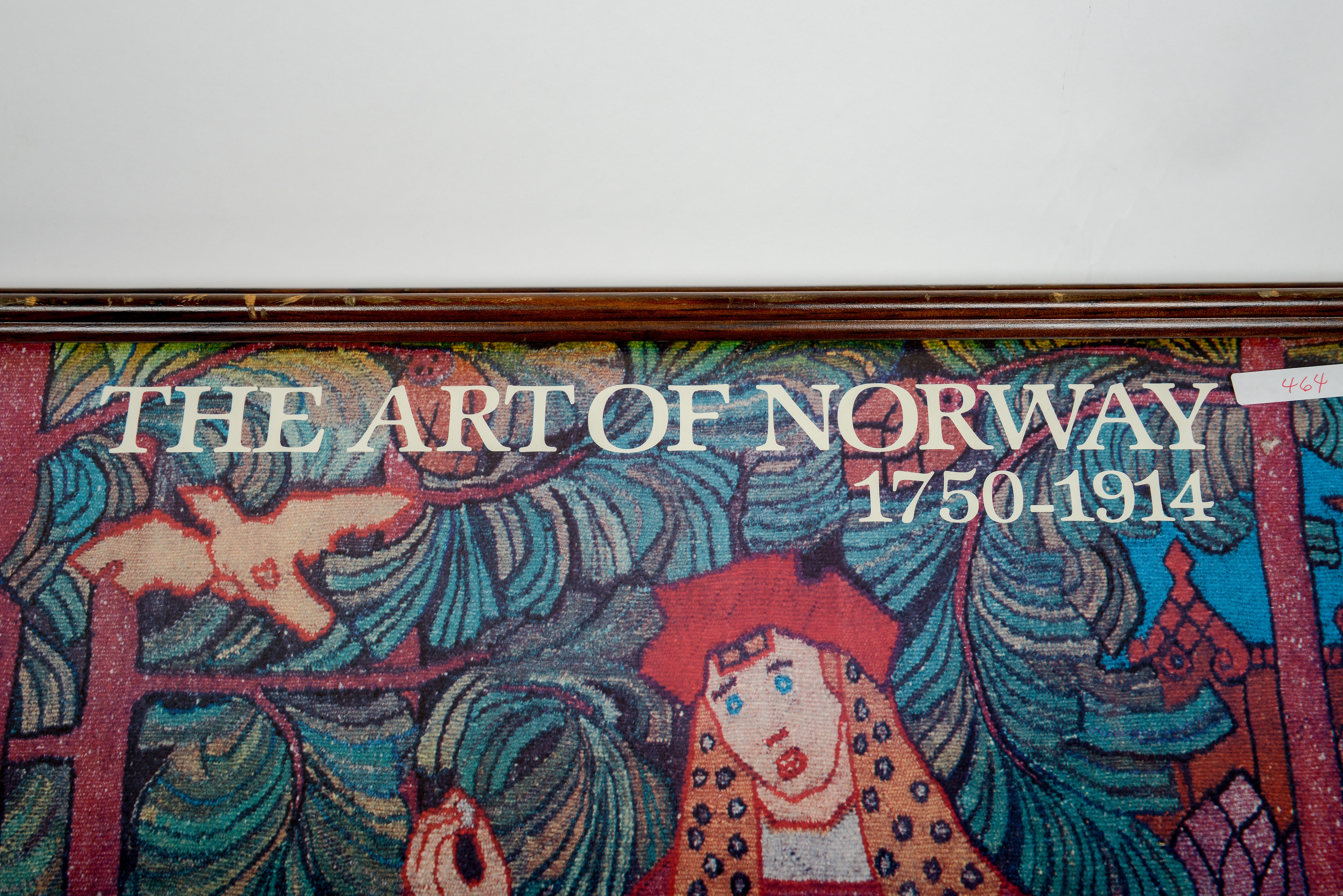 Framed "The Art of Norway" Exhibit Poster