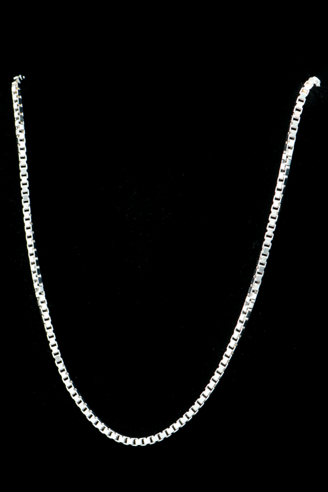Sterling Silver Box Chain Necklace