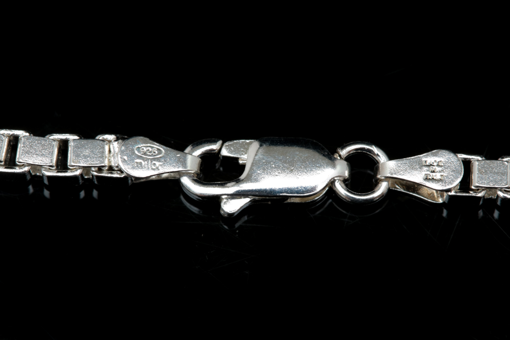 Sterling Silver Box Chain Necklace