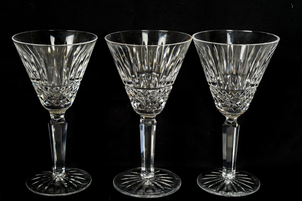 Set of  Waterford "Maeve" Crystal Wine Glasses