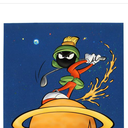 "Marvin Martian Golf" Warner Bros. Limited Edition Giclee on Paper