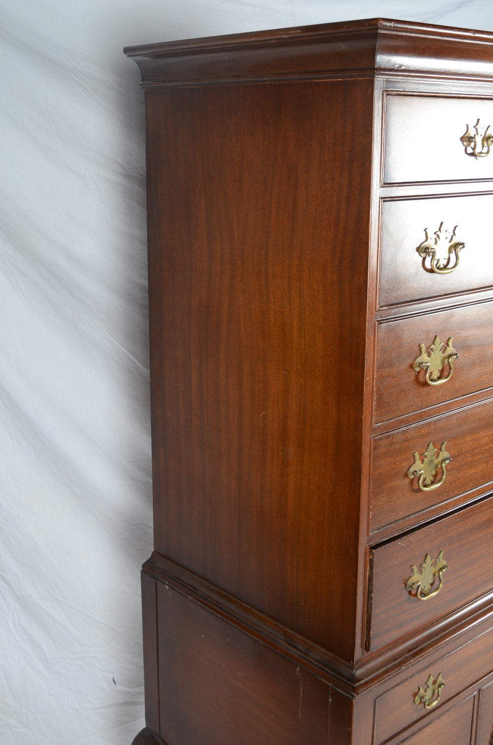 Federal Style Highboy With Butlers Secretary by Henkel Harris