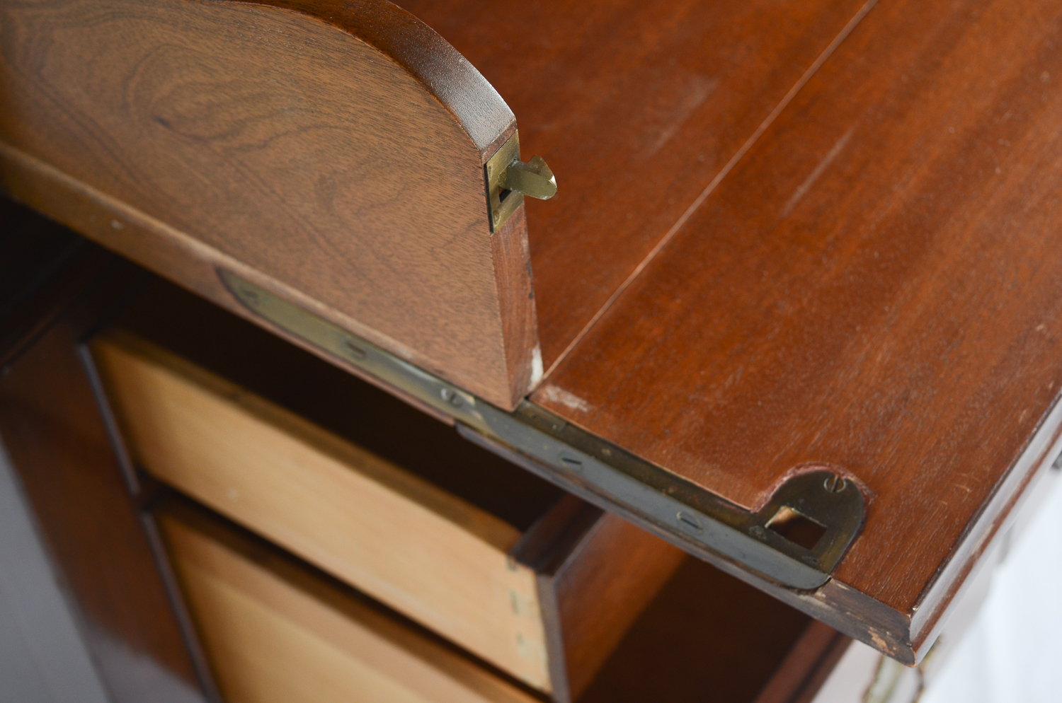 Federal Style Highboy With Butlers Secretary by Henkel Harris