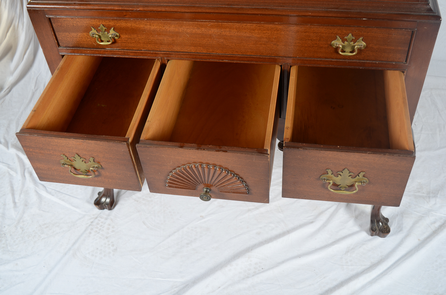 Federal Style Highboy With Butlers Secretary by Henkel Harris