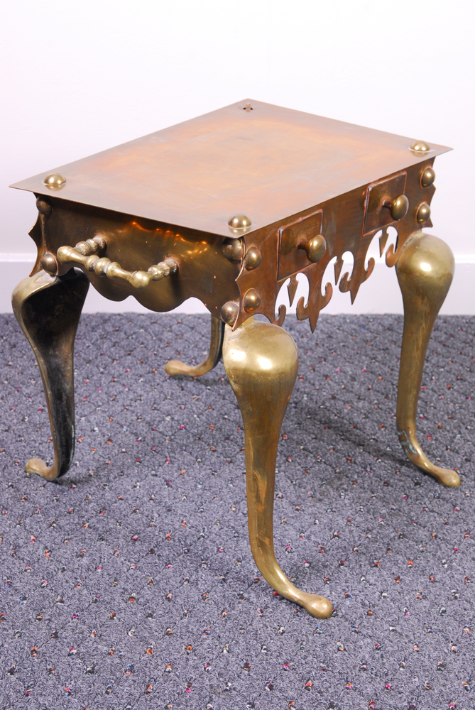 Vintage Queen Anne Style Brass Trivet