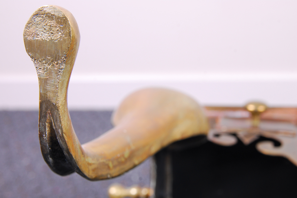 Vintage Queen Anne Style Brass Trivet