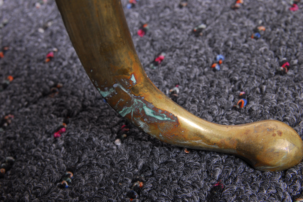 Vintage Queen Anne Style Brass Trivet