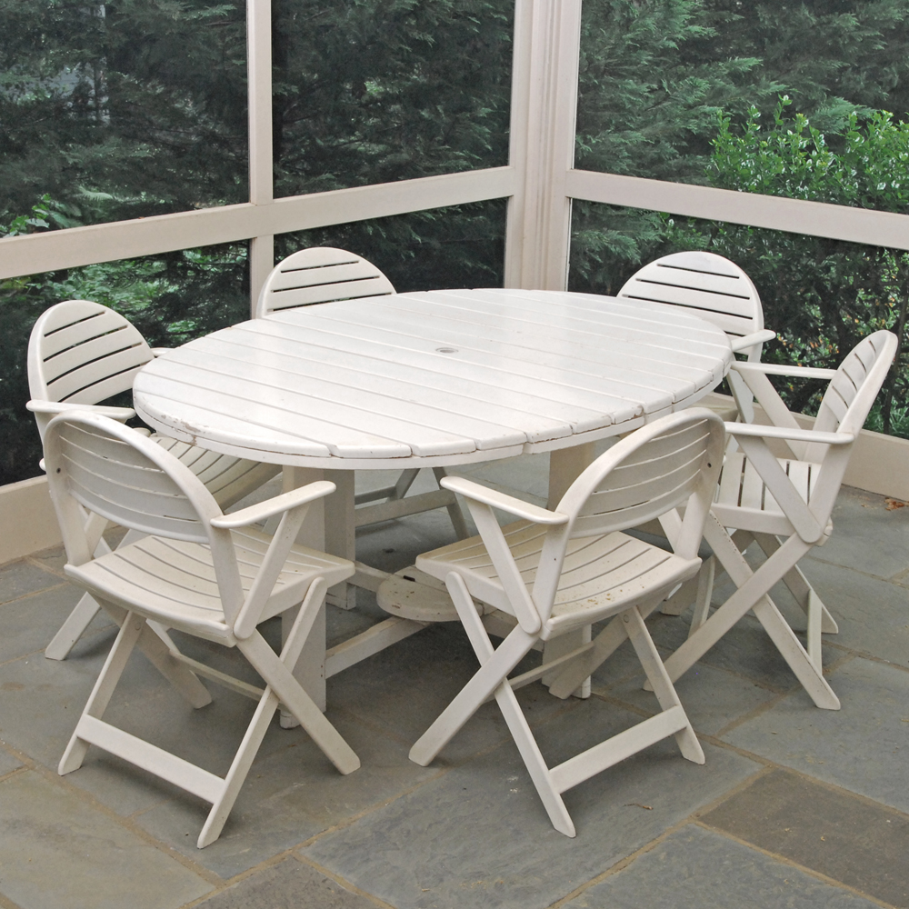 Triconfort Patio Table and IKEA Chairs