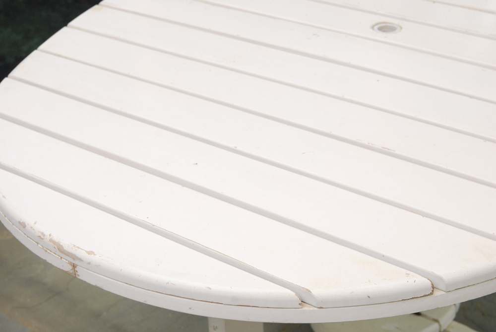 Triconfort Patio Table and IKEA Chairs