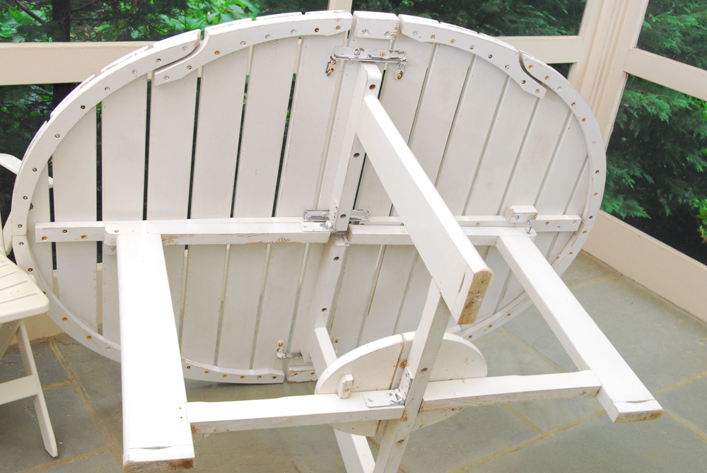 Triconfort Patio Table and IKEA Chairs