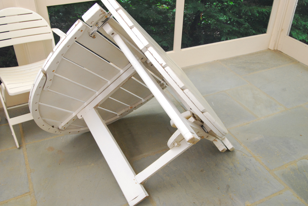 Triconfort Patio Table and IKEA Chairs