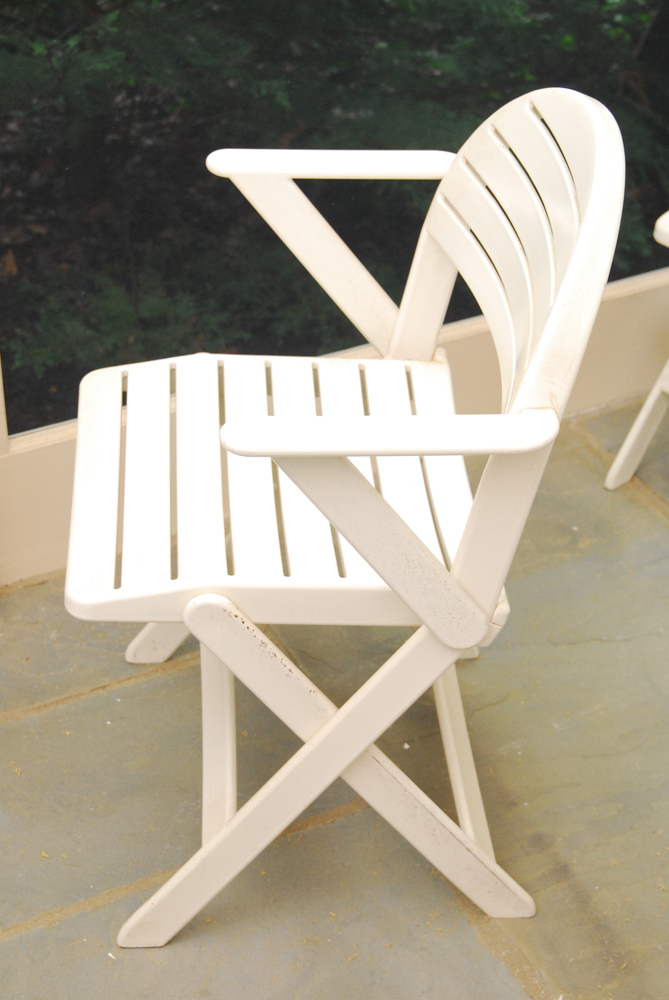 Triconfort Patio Table and IKEA Chairs